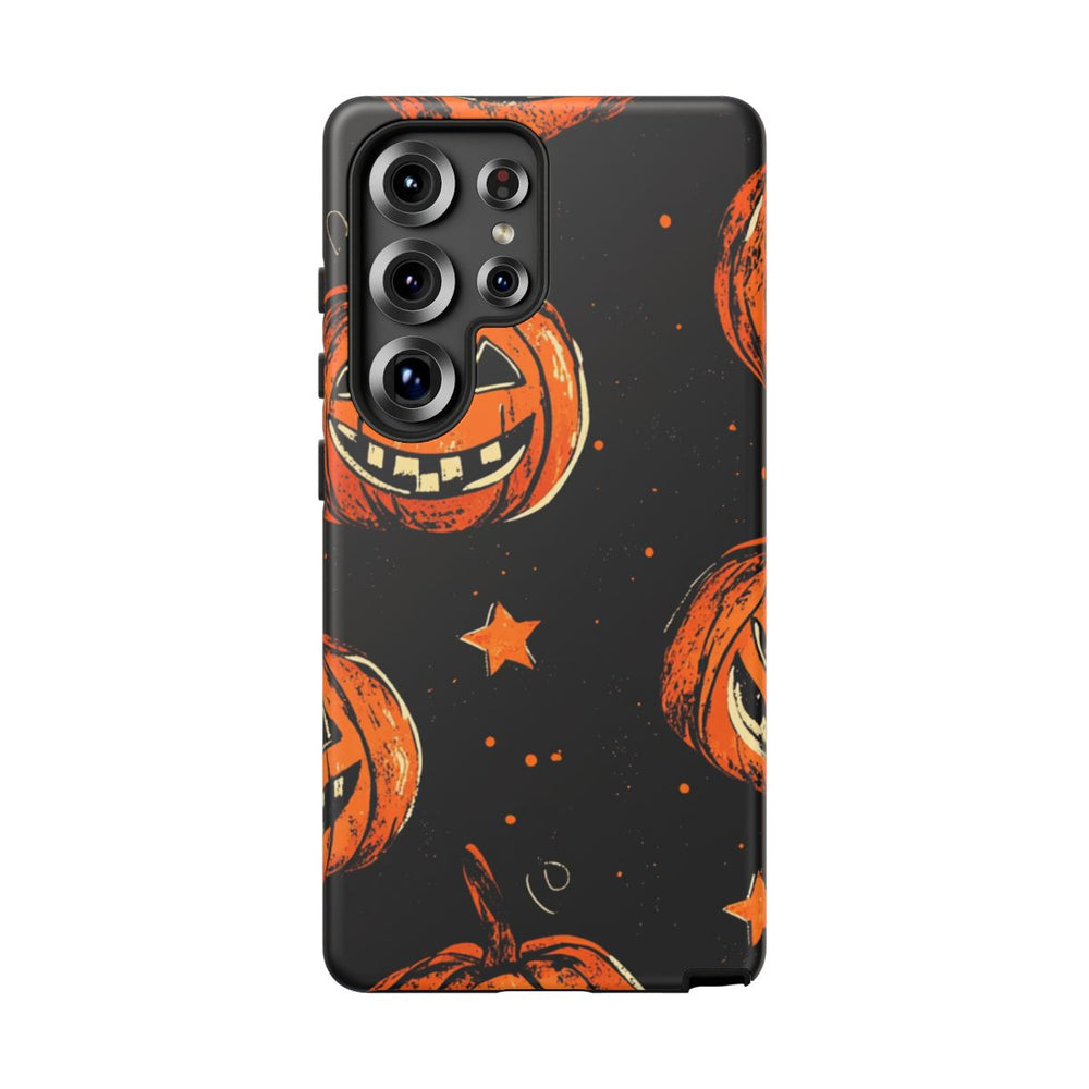 Grunge Halloween Pompoenenpatroon