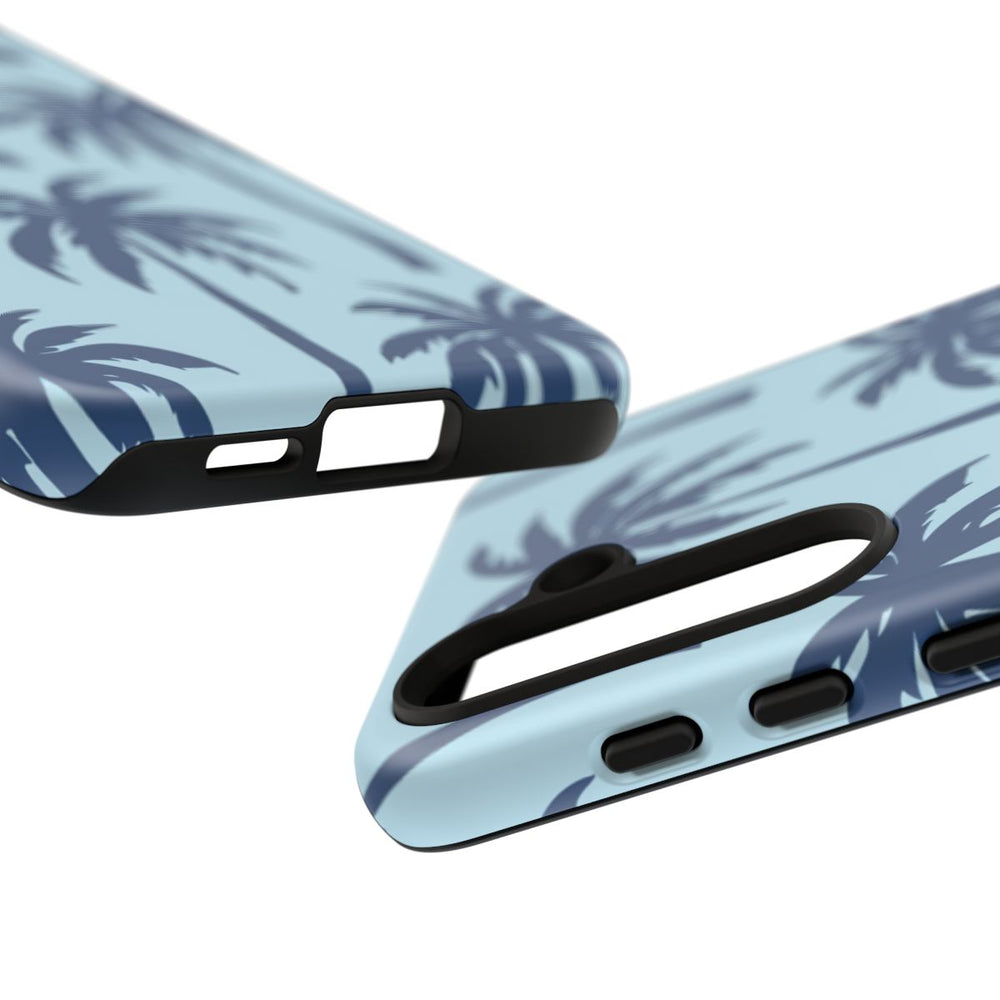 Blauw Palmbomenpatroon