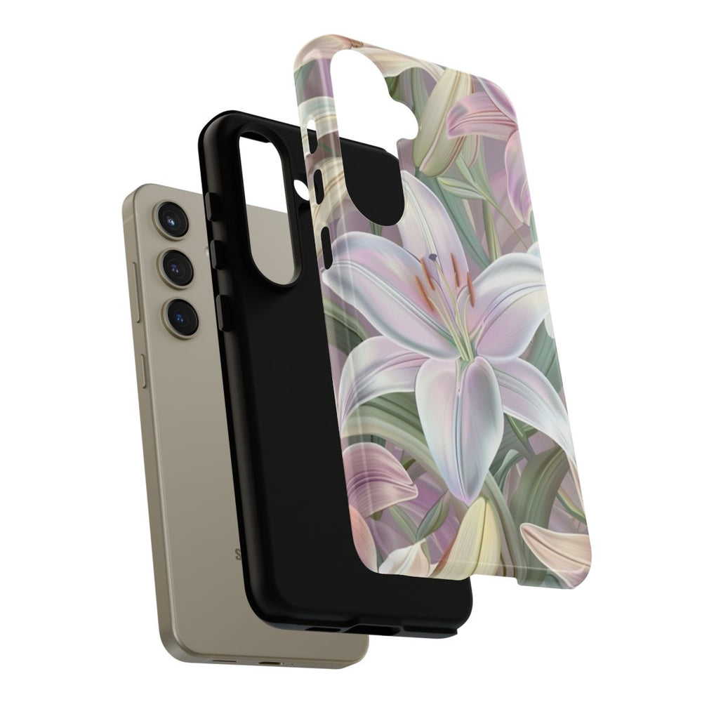 Pastelkleurige Paaslelies Bloemenpatroon