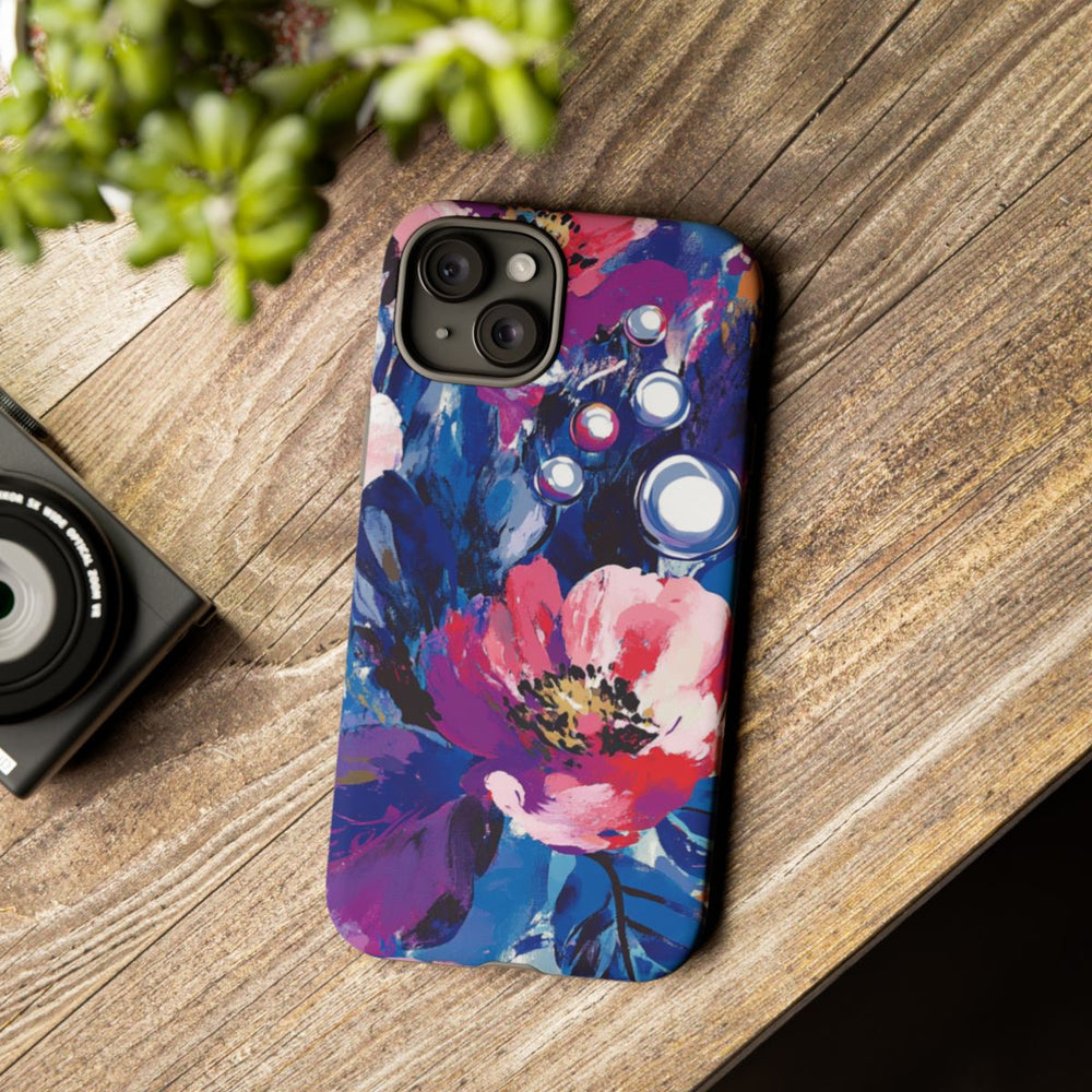 Impressionistische Bloemen en Parel Abstract