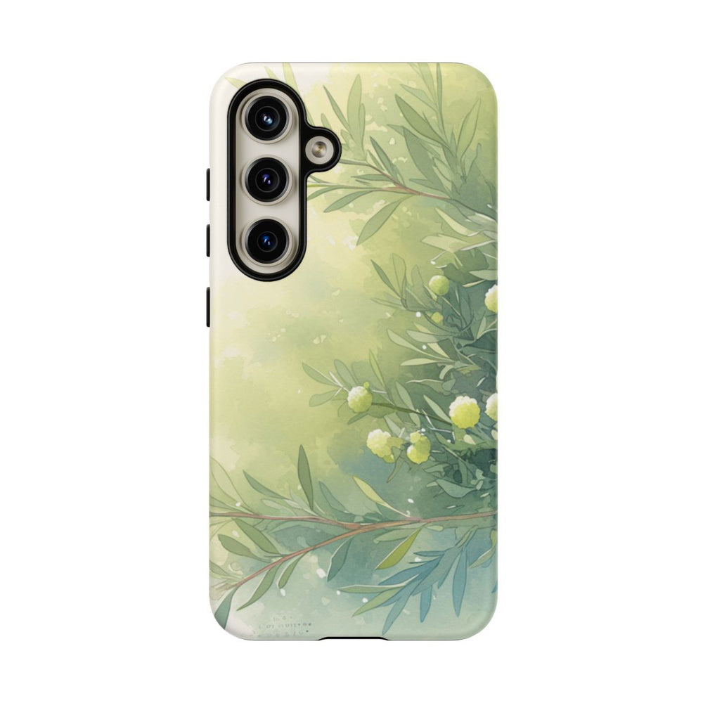Groene Botanische Waterverf Illustratie