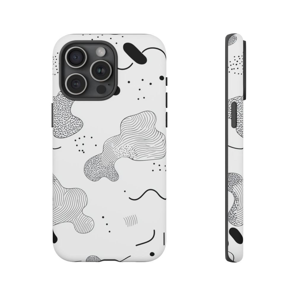 Abstract Zwart-Wit Minimalistisch Patroon