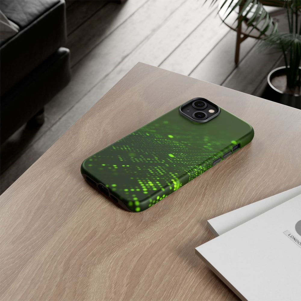 Abstract Groen Digitaal Rasterpatroon