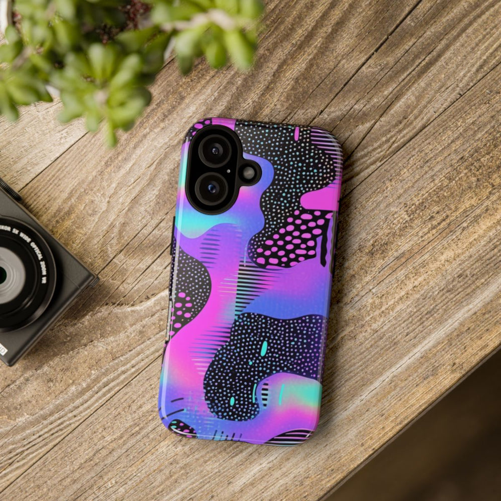 Abstract Neon Vaporwave Patroon
