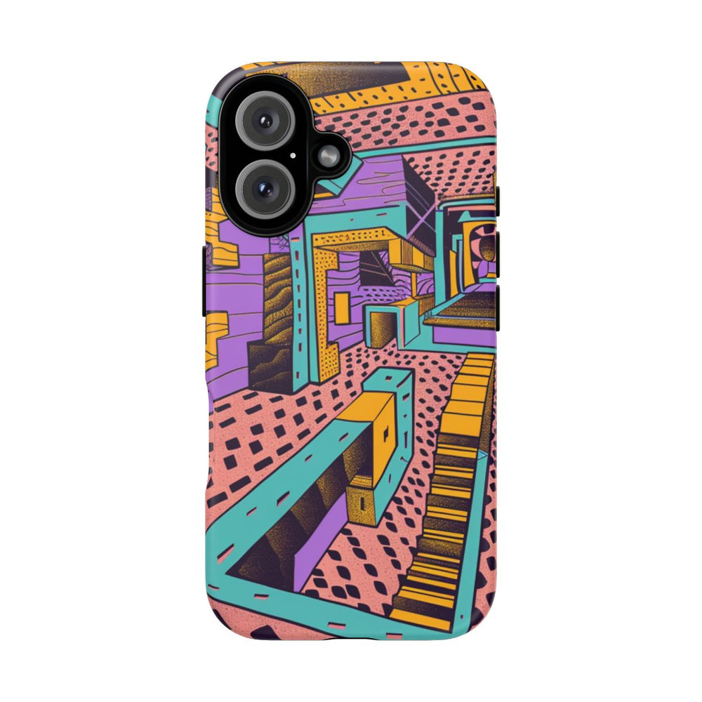 Geometrisch Abstract Patroon met Dieptewerking