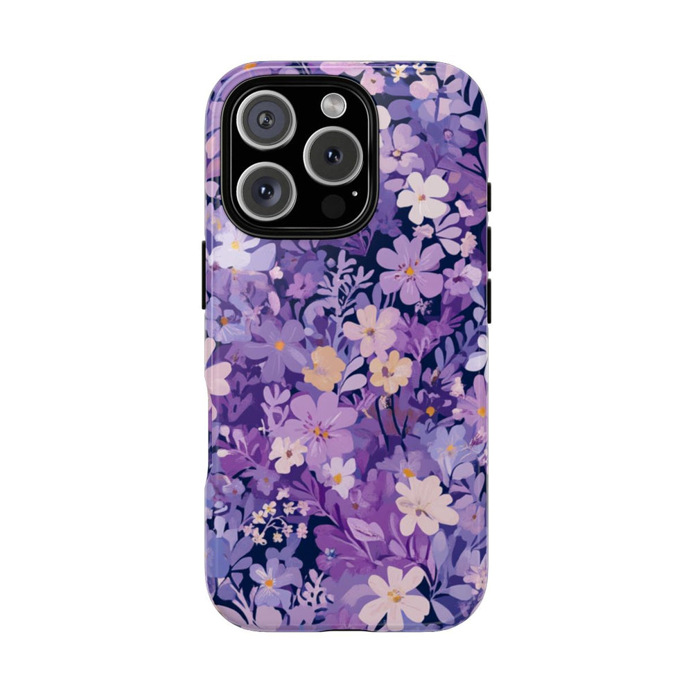 Paars Bloemenpatroon