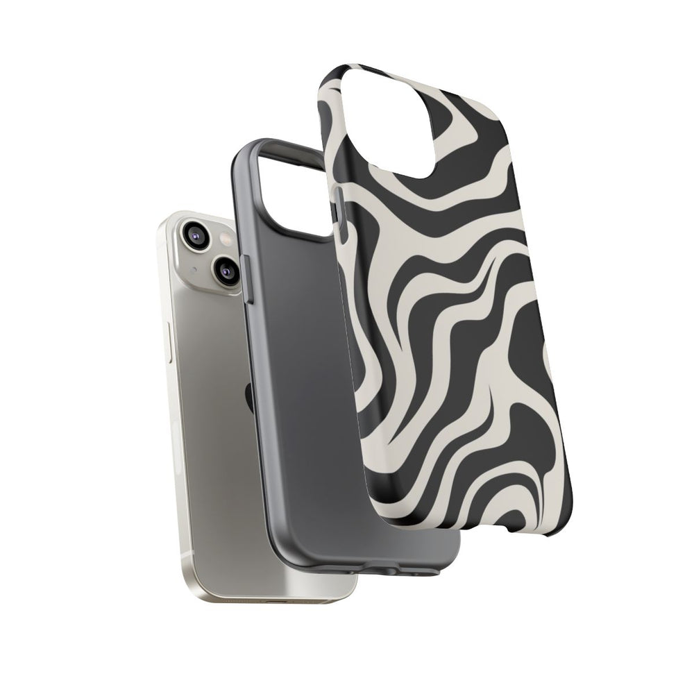Zwart-Wit Abstract Zebra-Patroon