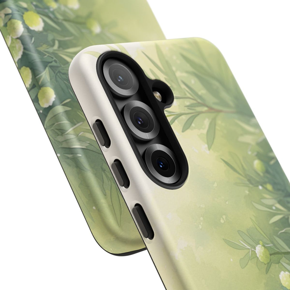 Groene Botanische Waterverf Illustratie
