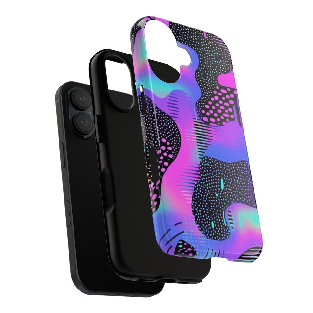 Abstract Neon Vaporwave Patroon