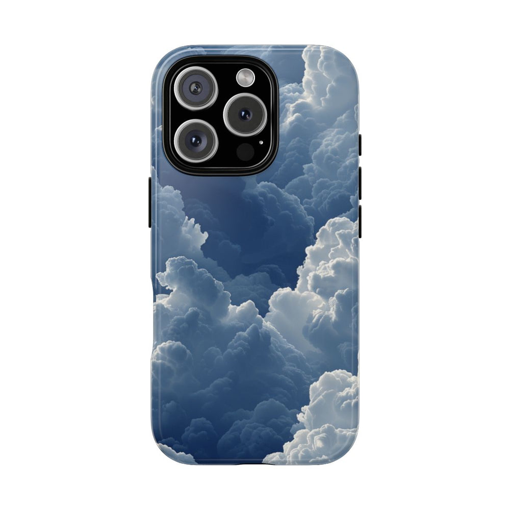 3D Blauw Wolkenpatroon