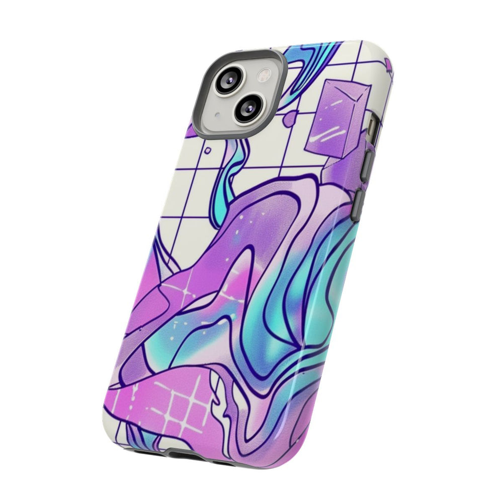 Abstract Kristal Vaporwave Patroon