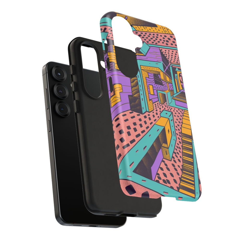 Geometrisch Abstract Patroon met Dieptewerking