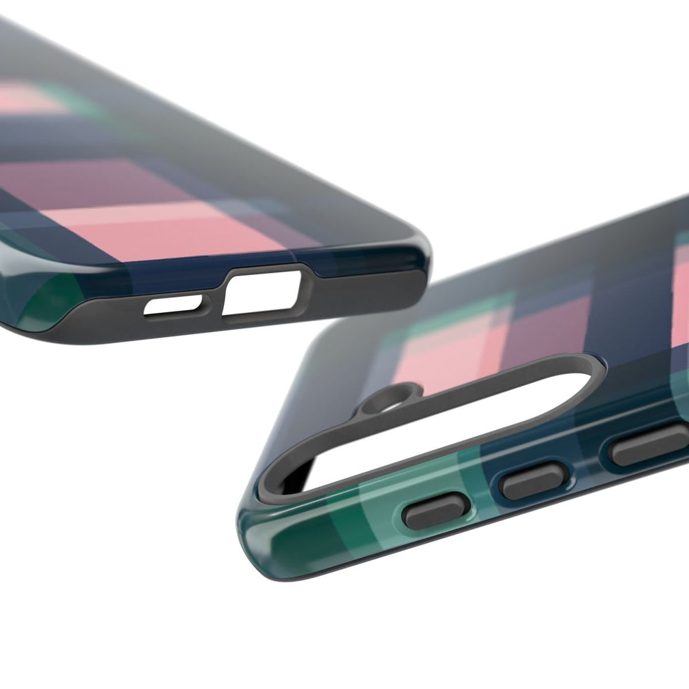 Smaragdgroen en Roze Geruit Patroon