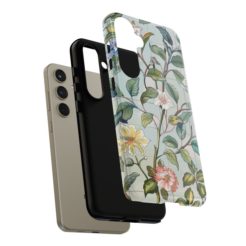 Vintage Bloemenpatroon met Vlinders