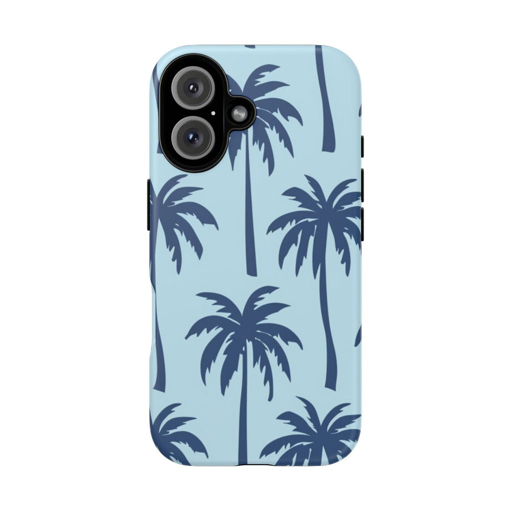 Blauw Palmbomenpatroon