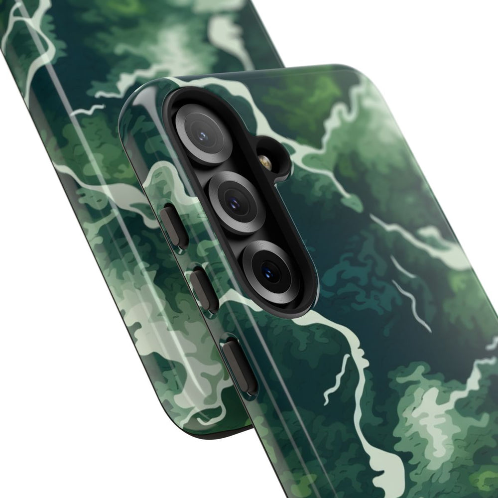 Abstracte Groene Rivier en Bospatroon