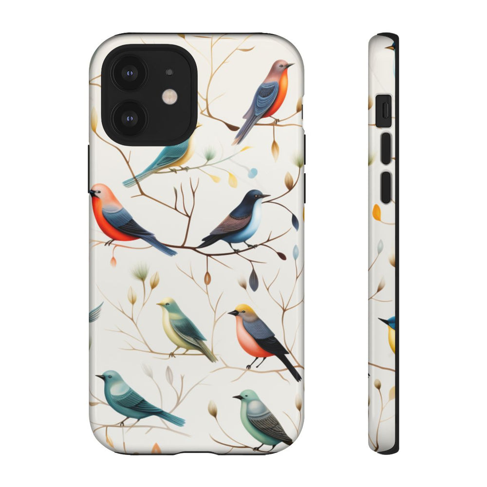 Vrolijke Vogels op Takken Patroon