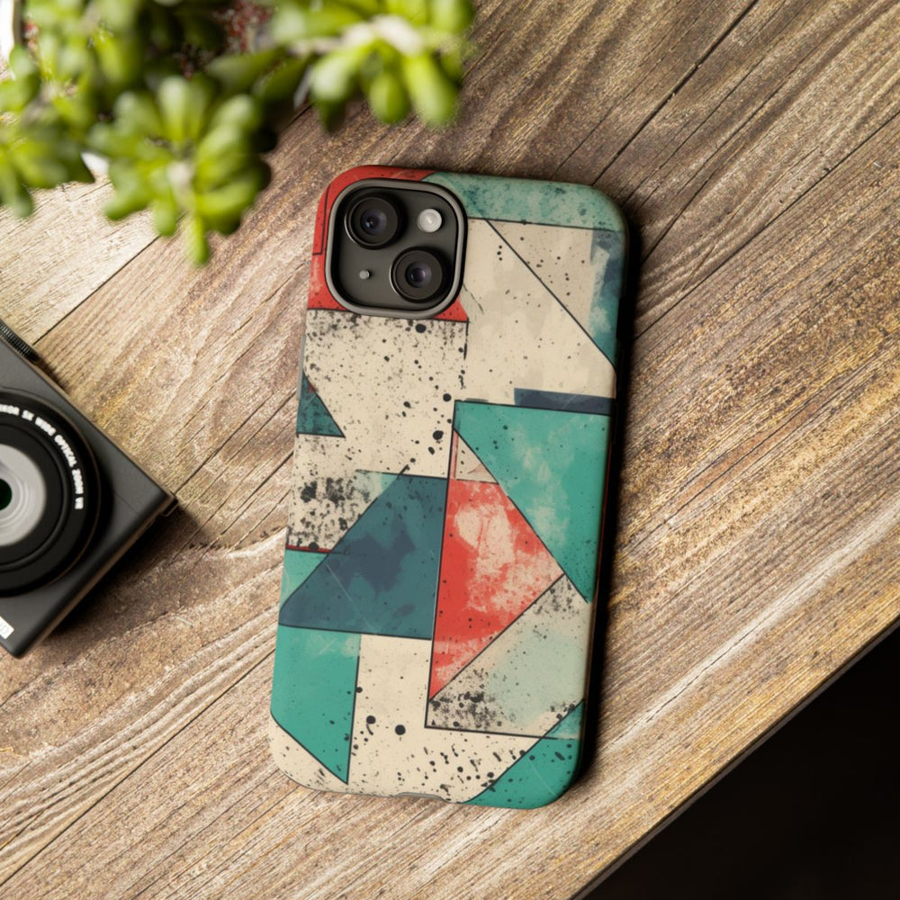 Abstract Geometrisch Patroon in Gedempte Kleuren