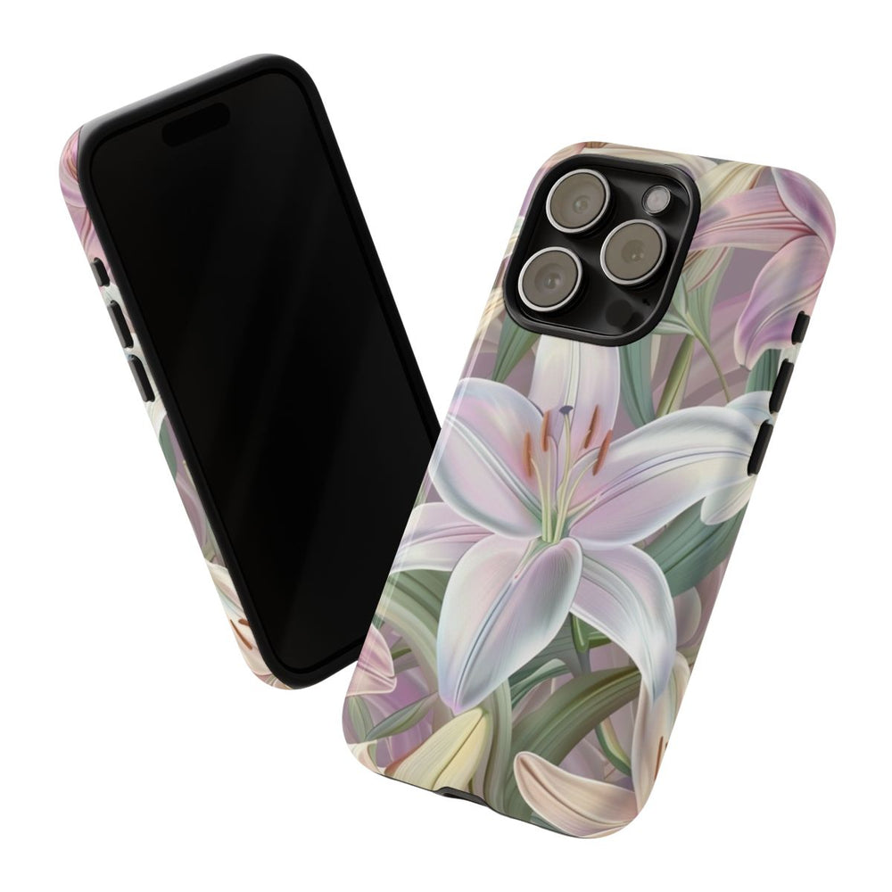 Pastelkleurige Paaslelies Bloemenpatroon