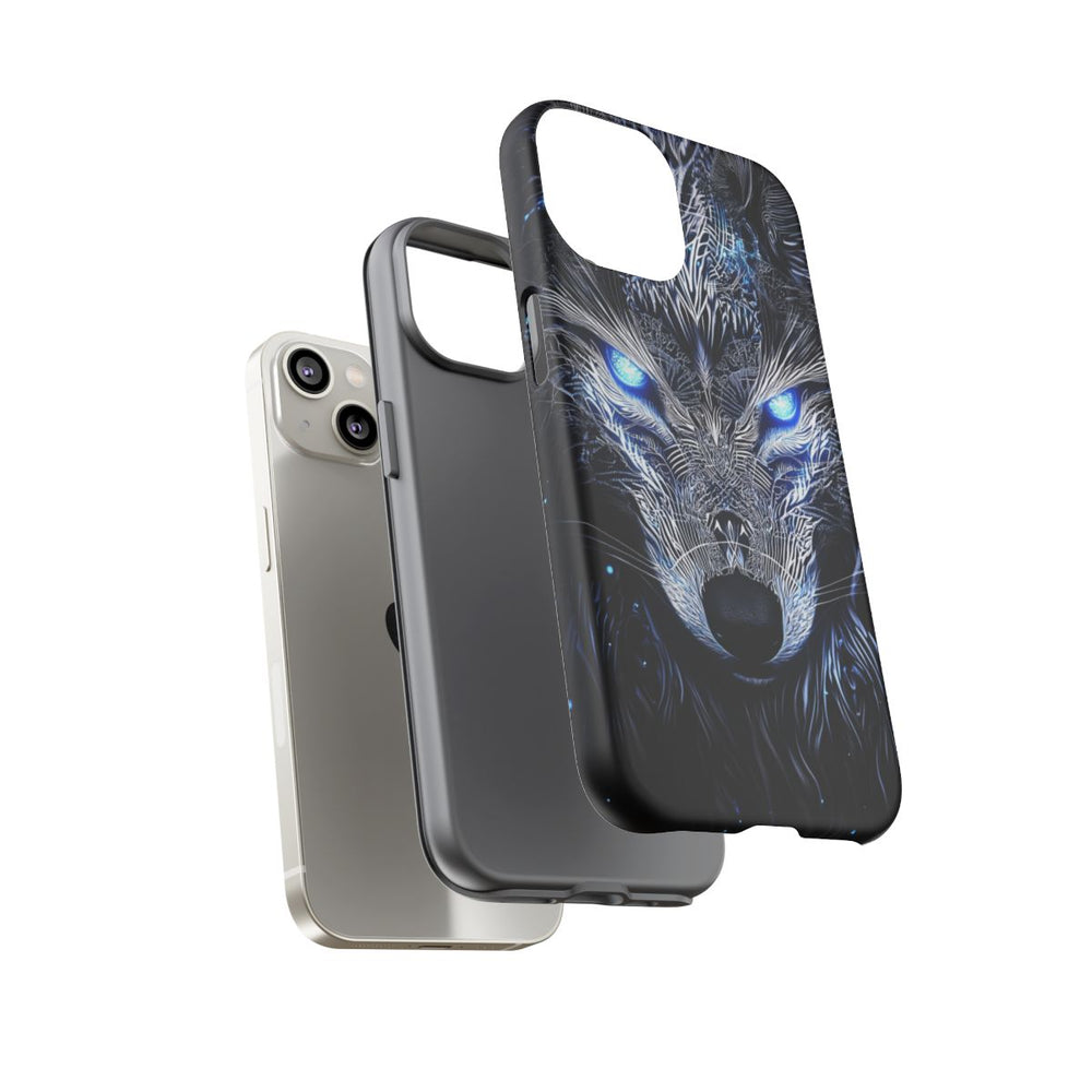 Majestueuze Wolf met Lichtgevende Ogen