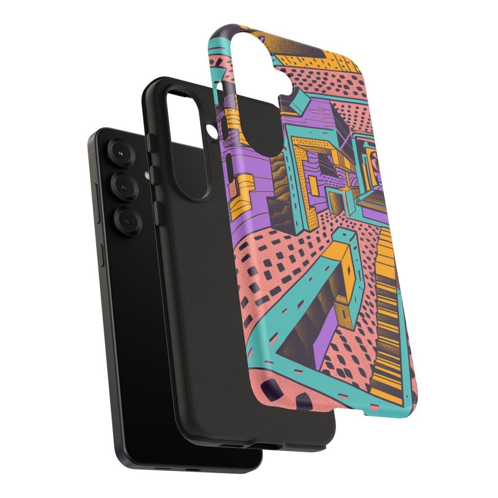 Geometrisch Abstract Patroon met Dieptewerking