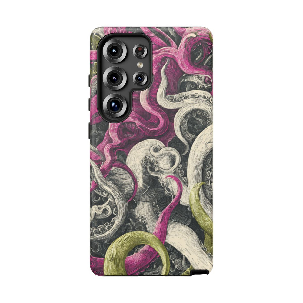 Gedetailleerd Tentakelpatroon met Wervelende Swirls