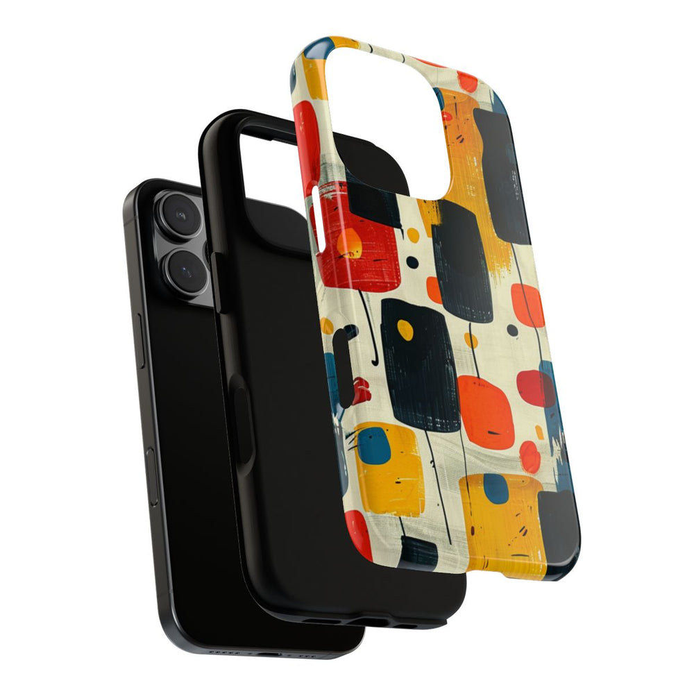 Mid-Century Abstract Geometrisch Patroon