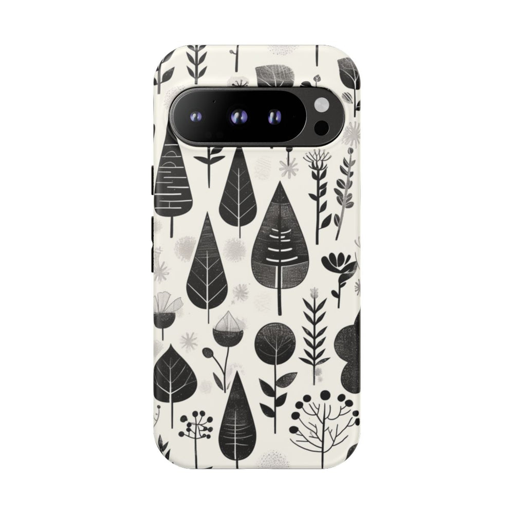 Monochroom Botanisch Patroon