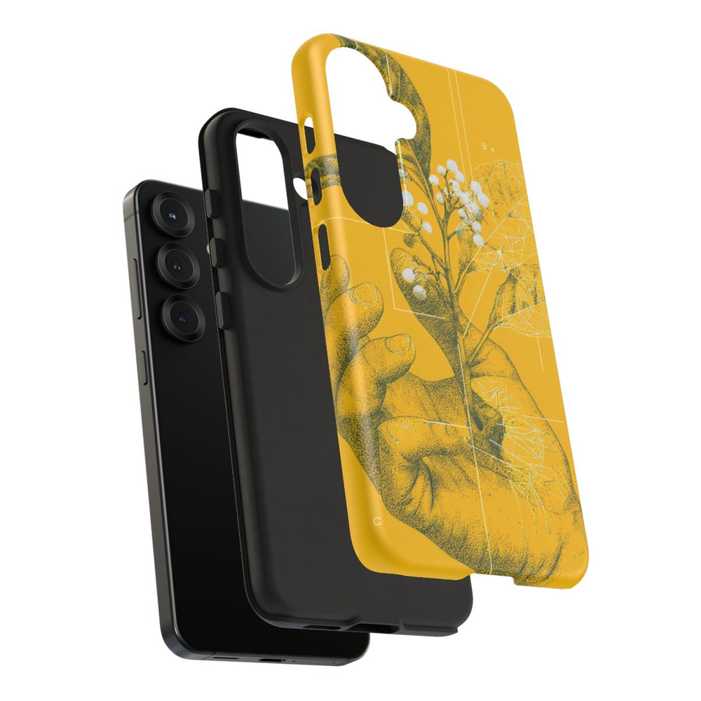 Hand met Botanische Bladeren en Bessen Illustratie