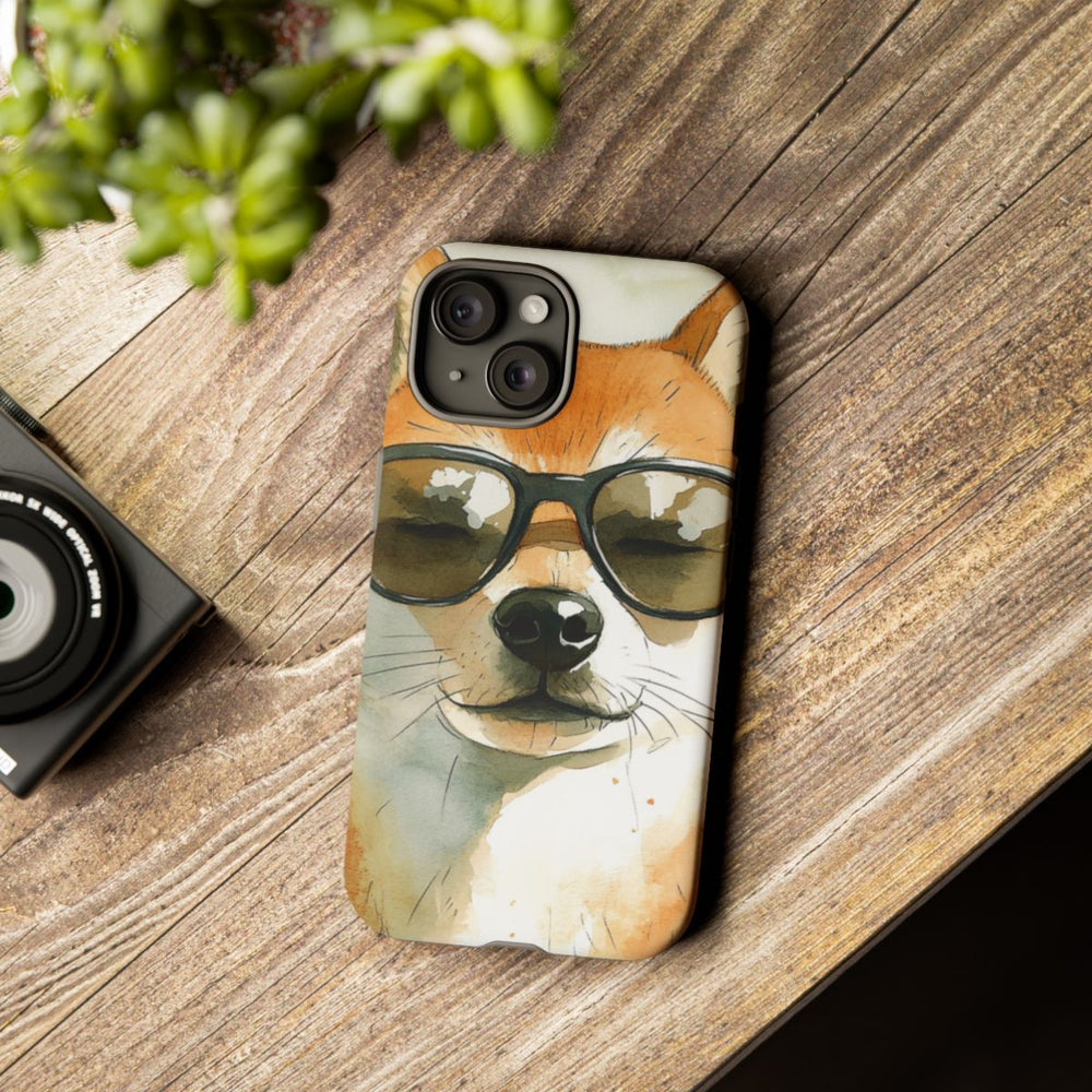 Stoere Shiba Inu met Zonnebril