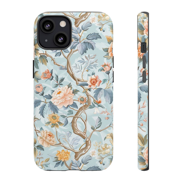 Pastel Chinoiserie Bloemenpatroon