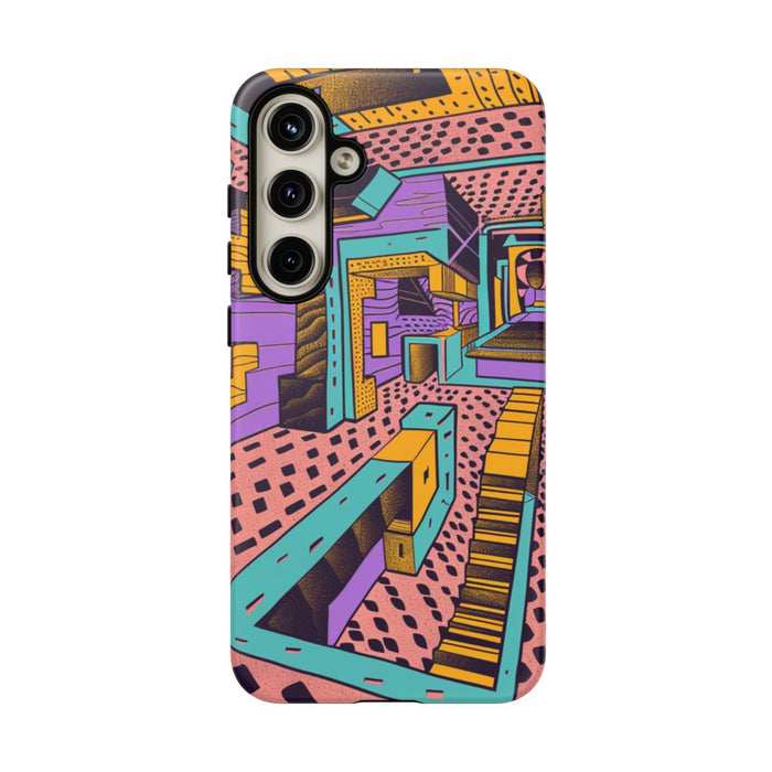 Geometrisch Abstract Patroon met Dieptewerking