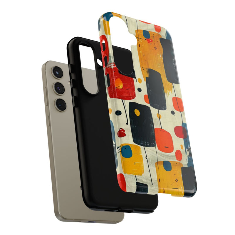 Mid-Century Abstract Geometrisch Patroon