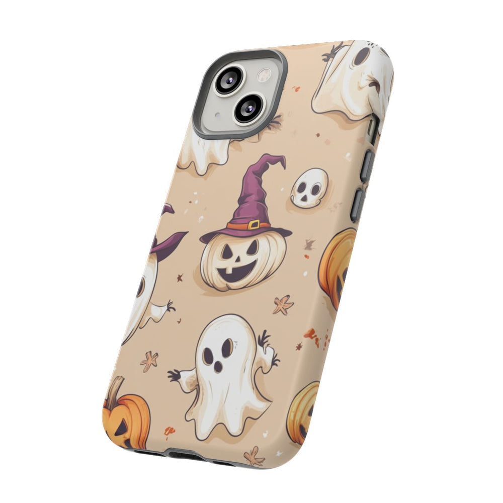 Schattige Halloween Geestjes en Pompoenen Patroon