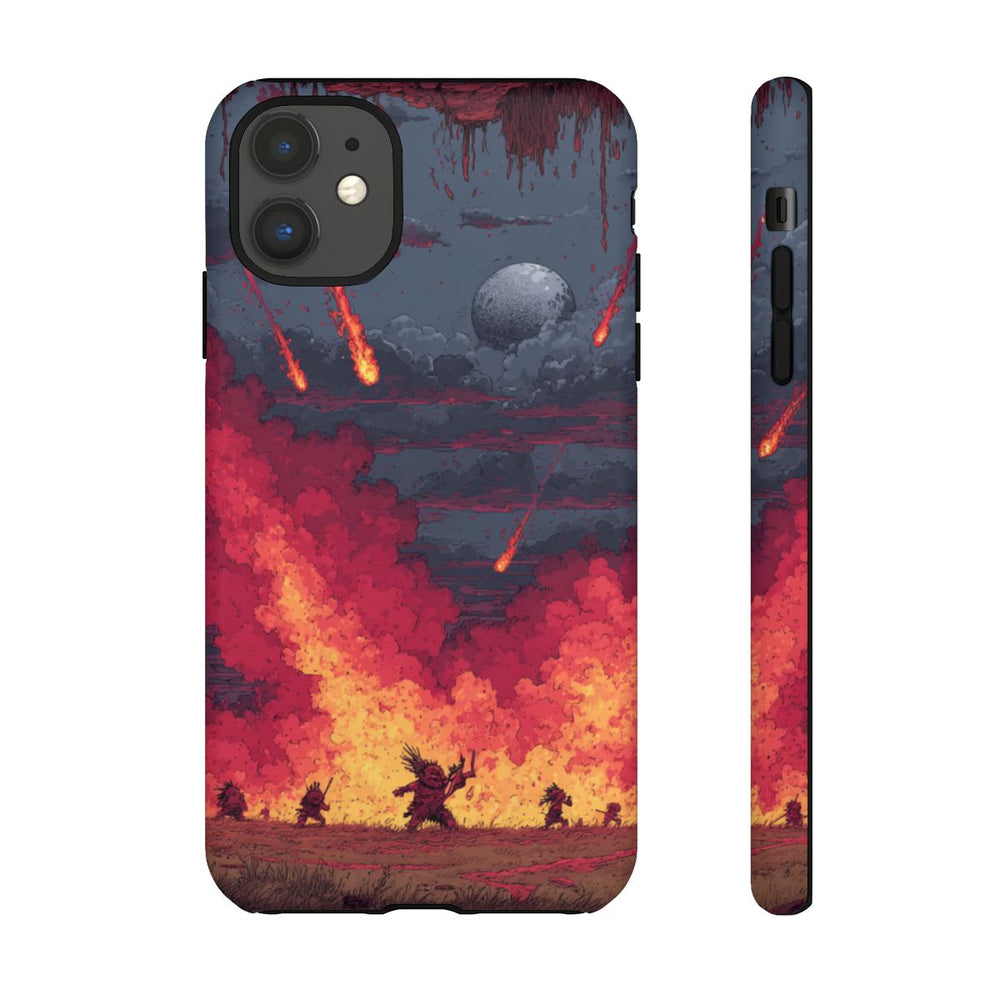 Apocalyptische Meteorenregen met Tribale Figuren