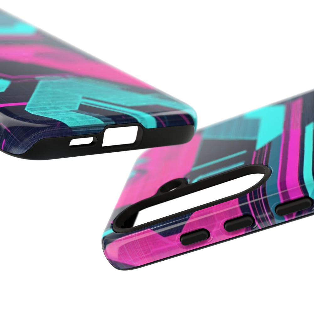 Neon Geometrisch Cyberpunkpatroon
