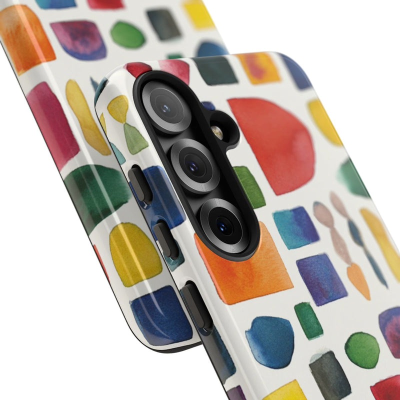 Kleurrijk Waterverf Geometrisch Patroon