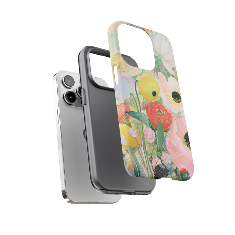 Lichte Pastelbloemen met Vogels