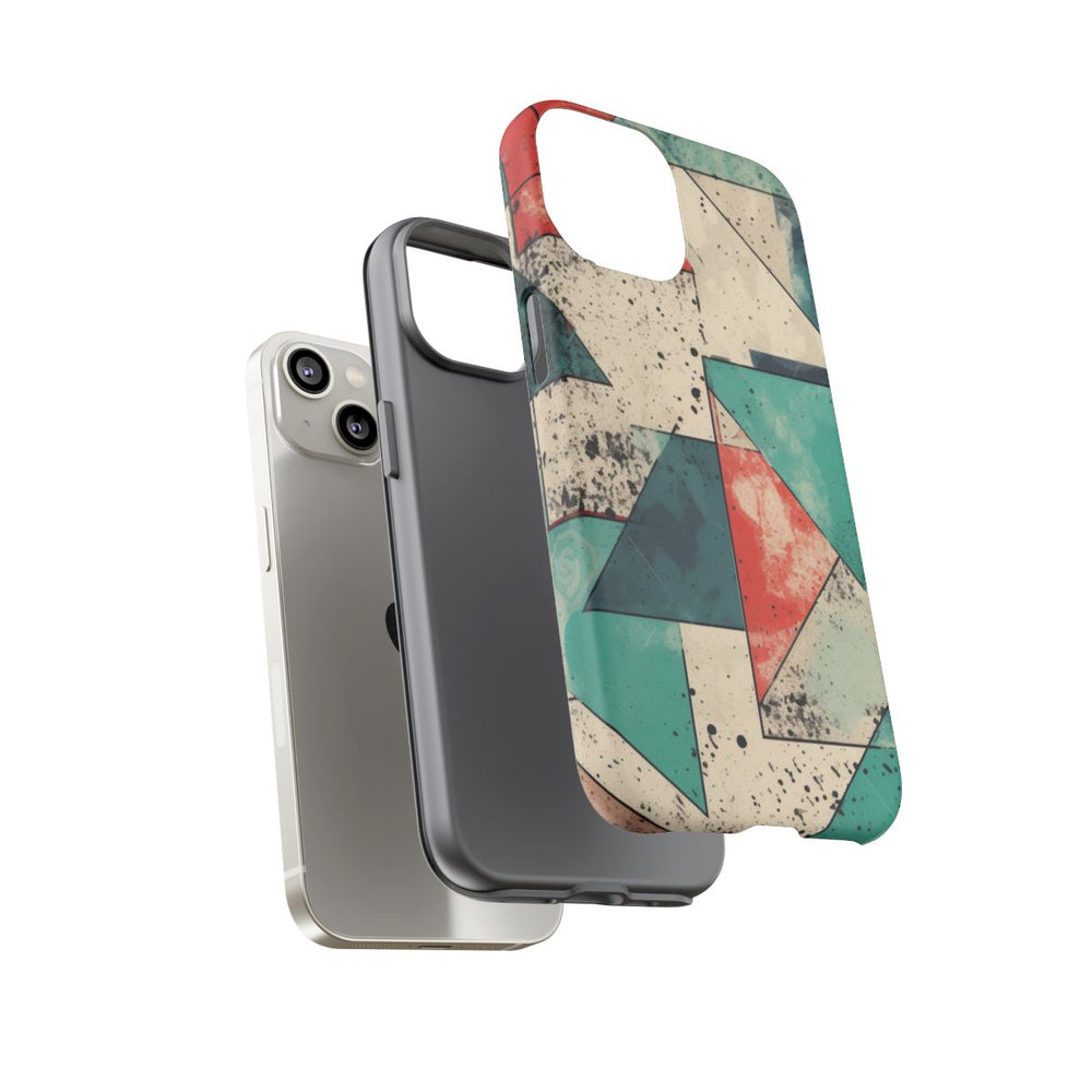 Abstract Geometrisch Patroon in Gedempte Kleuren