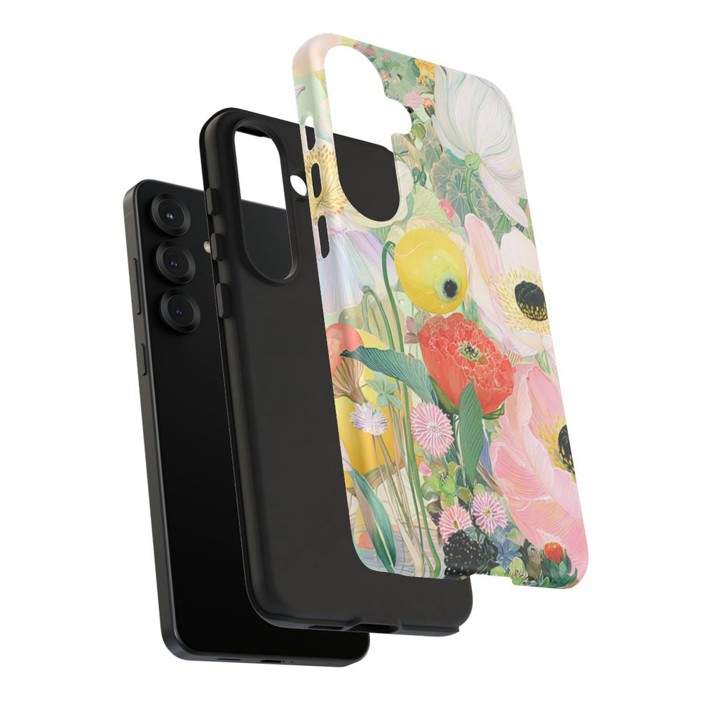 Lichte Pastelbloemen met Vogels