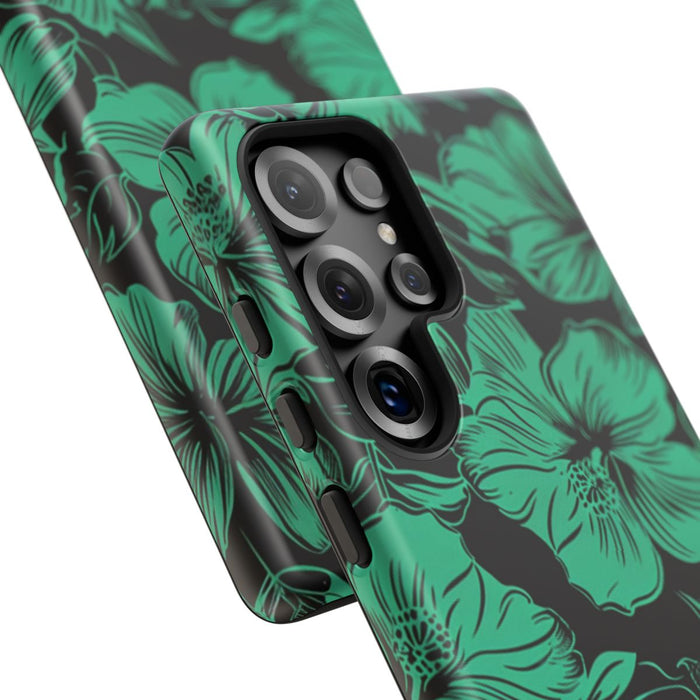 Groen Hawaïaans Bloemenpatroon