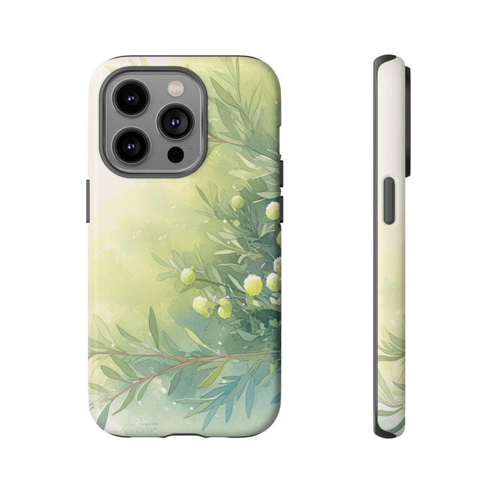 Groene Botanische Waterverf Illustratie