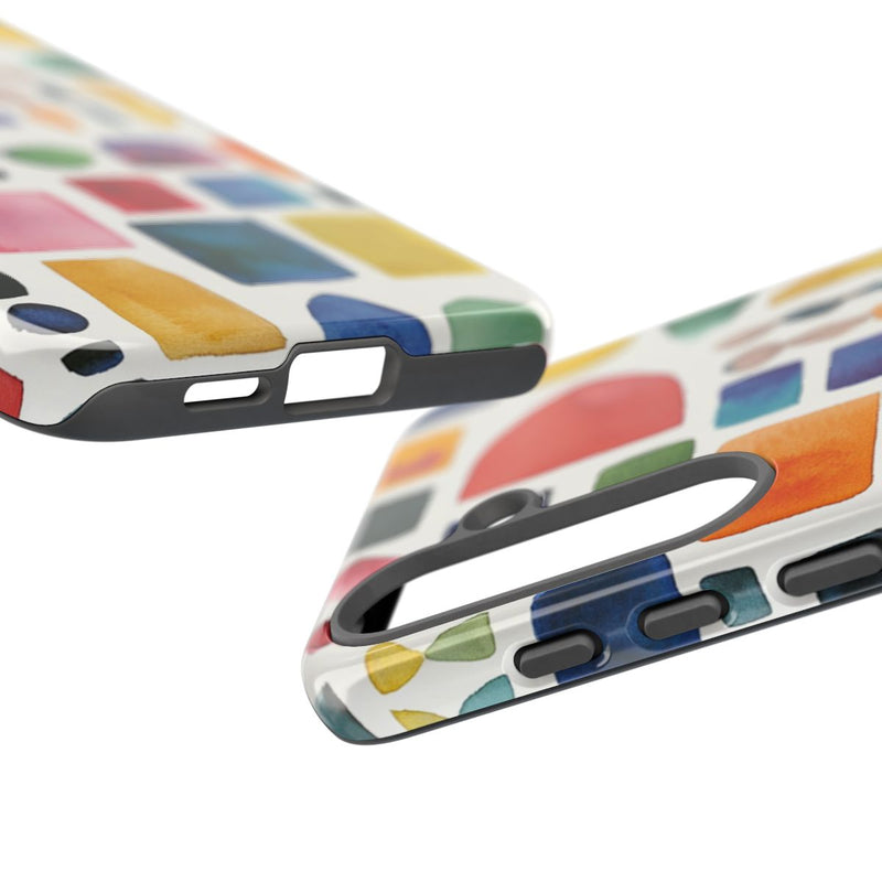 Kleurrijk Waterverf Geometrisch Patroon