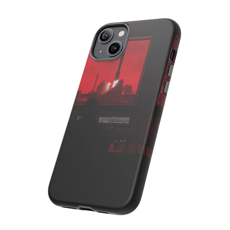 Raketlancering Controlekamer met Rode Verlichting