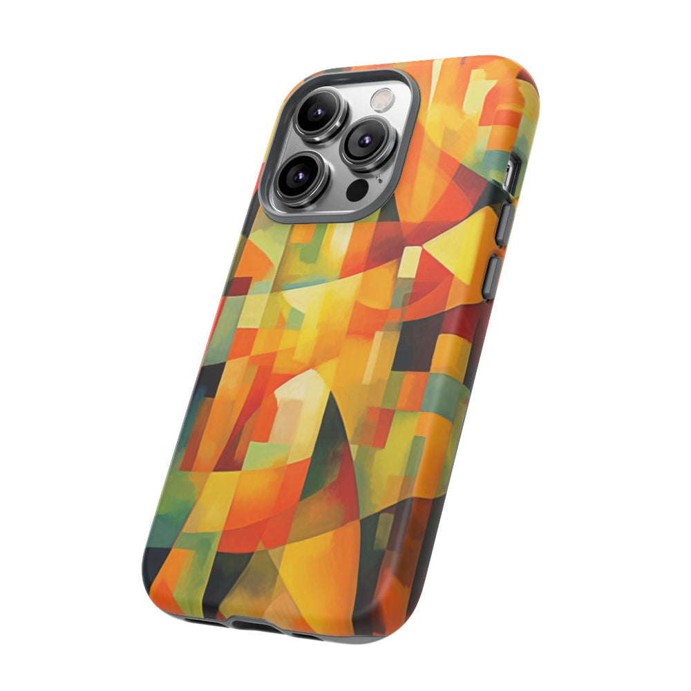 Abstracte Geometrische Vormen in Warme Kleuren