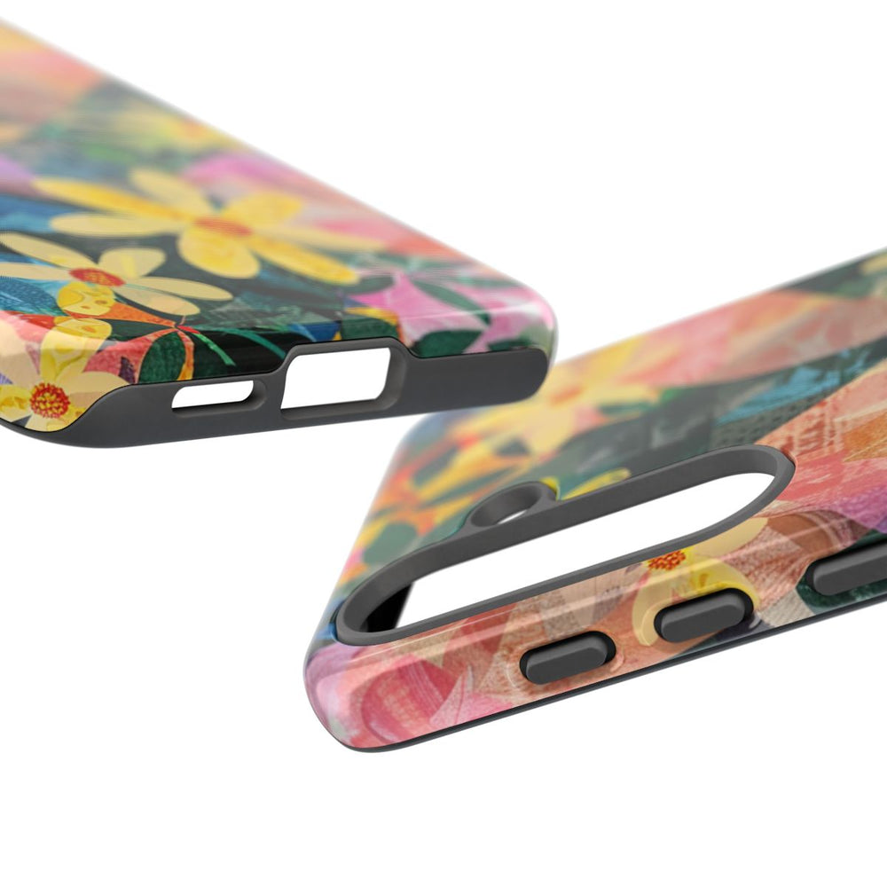 Abstract Bloemmotief met Geometrisch Patroon