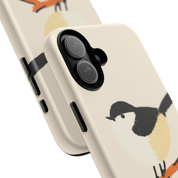 Minimalistische Vogelillustratie