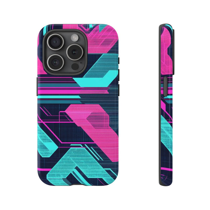 Neon Geometrisch Cyberpunkpatroon