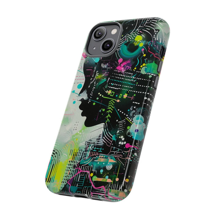 Abstract Neon Geometrisch Profiel