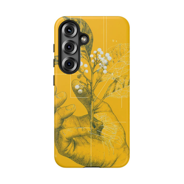 Hand met Botanische Bladeren en Bessen Illustratie